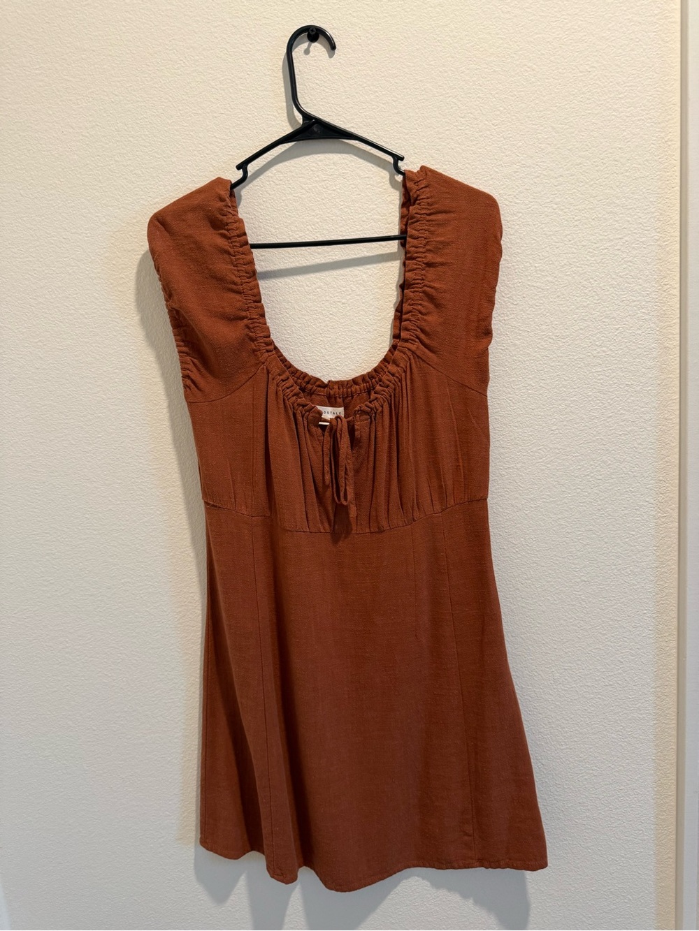 Aeropostale Rust Brown Scoop-Neck Mini Dress